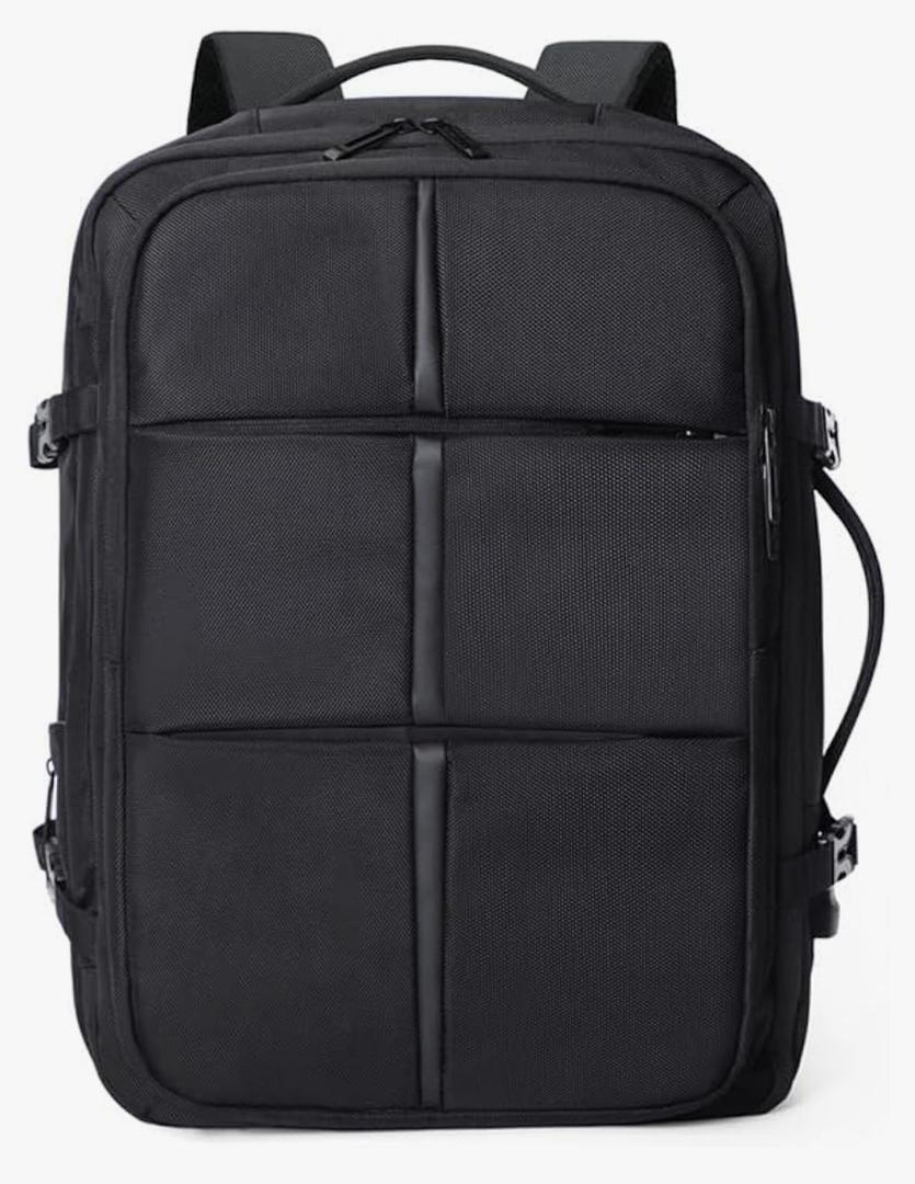 FUNSEED 17 inch Laptop Backpack for Men Expandable Waterproof Backpack for Travel Business (Black)