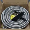 12FT 350PSI High Pressure Braided Propane Hose Extensions with Brass Gas Ball Valve, with Conversion Coupling 3/8" Flare to 1/2" Female NPT, 1/4" Male NPT, 3/8" Male for BBQ Grill, Fire Pit, Heater