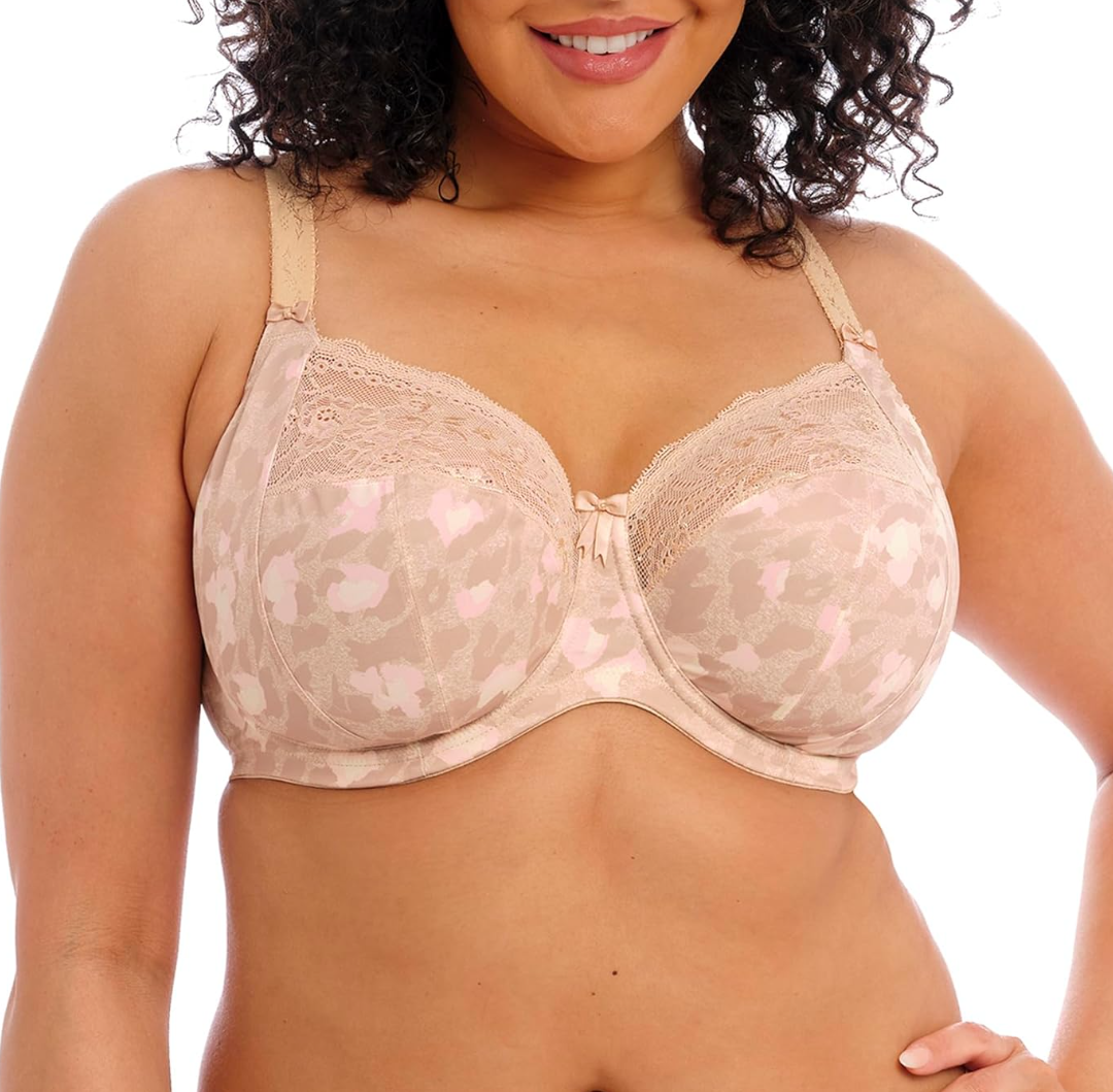 Elomi Women's Morgan Banded Comfort & Support. Three-Section Cup, Side Frame, Stretch Lace. Dd+ Bras, Size 42J