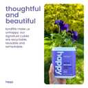 happy coffee dark roast coffee pods, 22 count, notes of cocoa & contentment, compatible with most K-cup brewers, rainforest alliance certified