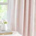 WEST LAKE Pink Bailey Pinch Pleated Full Blackout Window Curtain Panels 95 Inches Length,Modern Textured Drapes for Girls Room, Farmhouse Window Treatment for Bedroom,40" Wx95 Lx2
