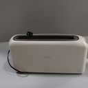 bella 2 Slice Slim Toaster, Fits-anywhere Kitchenware, 6 Setting Shade Control with Reheat & Cancel Buttons, Fits sourdough, 10 Long Slot, Anti Jam & Auto Shutoff, 900 Watt, Oatmilk