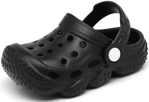 INMINPIN Kids Girls Boys Clogs Garden Shoes Toddler Slides Sandals Children Water Shower Beach Pool Slippers Indoor Outdoor Size 34