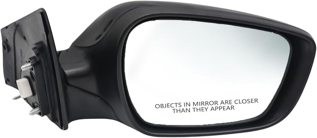 Passenger Side Power Door Mirror Assembly Compatible with Elan-tra GT 2013-2017 Heated & Manual Folding Black Outside Rear View Mirror 87620A5060 HY1321241 Gloss Black (5 Pins) (Right)