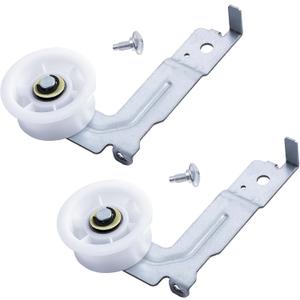 [Upgraded Dual Ball Bearings] BlueStars DC93-00634A Dryer Idler Pulley with Sturdy Clip  Compatible with Samsung Dryers - Replaces DC96-00882B DC96-00882C AP4373659 PS11771601-2 Packs (Pack of 2)