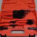 Snap Ring Pliers Set, .038in - .09in for Automobiles Lawnmowers and Farm Equipment Retaining Snap Ring and Circlip Removal Tools Straight & Bent Retaining Ring Pliers w/Hook & Pick