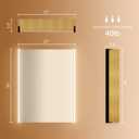 30 x 23-1/4 Inch LED Lighted Medicine Cabinet with Mirror, Moisture-Resistant Wood, Stepless Dimmable, 3000K/5500K, Adjustable Shelf, Flat-Pack Design Assembly Required, Oak, W23-1/4 x H30 1 door