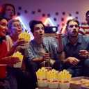 Panelee 100 Pack Popcorn Boxes for Christmas Movie Night 24oz Popcorn Disposable Paper Bucket Bags Bulk Snack Container Cups Holder for Xmas Party Carnival (5 x 3.75 x 2.25 Inch)