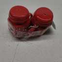 Mason Craft & More Red Mason Jar Salt & Pepper Shaker Set