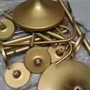 Romadedi Candelabra Tall Candle Holder - 47 inch Floor Gold Candle Holders Wedding Centerpiece for Pillar Candlestick Centerpiece Decor Set of 2