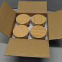 NETANY 4-Pack 8oz Glass Jars With Airtight Lids, Overnight Oats Containers With Bamboo Lids, Wide Mouth Mason Salad Jars, Glass Food Storage Containers For Snacks Yogurt Spice Sugar