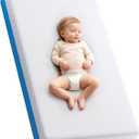 Tivellary Dual-Sided Crib Mattress Gel Memory Foam Infant & Toddler Mattress, Breathable Hypoallergenic Removable Cover, Fits Standard Cribs 52"x27.5"x5'', 52x28x5