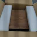 CHOSIN Black Walnut Wooden Jewelry Box 5 Layer Large Wood Jewelry Organizer Brass Handle for Necklaces Rings Earrings Watches Storage Monther Mothers Day Gifts for Mom (7.9x8.7x10.0inches)