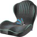 Seat Cushion for Car Truck Driver, Memory Foam Seat Cushion with Adjustable Strap,Ergonomic Lumbar/Back Support & Sciatica Relief for Long Drives, Orthopedic Cushion for Office Chair, Car, Semi Truck