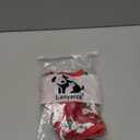 Lanyarco Cute Snowman Christmas Dog Pajamas, Soft Cotton Xmas Christmas Pajamas for Dogs Holiday Pet Clothes Onesie PJS, Red Medium Back Length 15"