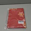 Black Christmas Valances for Windows, Xmas Wreath Farmhouse Short Window Curtain Valances, Elk Tree Golden Snowflake Rod Pocket Kitchen Valances for Living Room Bedroom Bathroom Cafe 60" x 18"