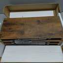 QEEIG Floating Shelves for Wall Bathroom Shelf Bedroom Kitchen Living Room Hanging Book Shelves Small Farmhouse Decor 16 inch Set of 3, Rustic Brown (015-BN3)