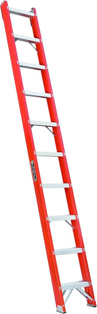 Louisville Ladder FH1010 Fiberglass Shelf Ladder, 10 Feet, 300 Pound Duty Rating