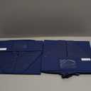 Trapezoid Storage Bins – 12x12x10 Fabric Storage Baskets, Collapsible Easy-Access Organiser Boxes for Baby Clothes, Kids Room Organizer – Navy Blue, 2 Pack