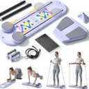 Maksone Pilates Board - 6-in-1 Foldable Pilates Reformer for Home, Purple Pilates Equipment with Sliding Function - Lightweight Core Trainer for Women(Purple)