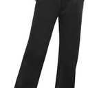ATHMILE Womens Sweatpants 2025 Fall Baggy Wide Leg Sweatpant Fleece Lined Straight Leg Sweat Pants (Large, Black)