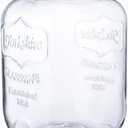 1.5 Gallons Large Size Glass Jar With Wide Mouth for Canning, Kitchen Storage, Cookie, Candy, Penny - Stainless Steel Screw Lid