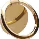 Metal Cell Phone Ring Holder Finger Ring Stand, 360 Degree Rotation Ring Kickstand Grip Holder for Magnetic Car Mount, Gold