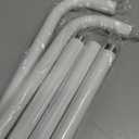 White Curtain Rods, Room Darkening Rod for Windows 48 to 90 Inches(4-7.5Ft), Wrap Around Curtain Rod, Heavy Duty Blackout Drapery Rods, Modern Decorative Window Treatment, White