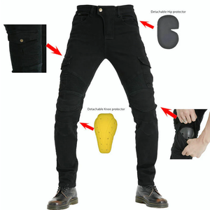 Volero Moto Jeans Men's Motorcycle Riding Pants Denim Jeans Protect Pads Equipment with Knee and Hip Armor Pads ​Detachable 2XL