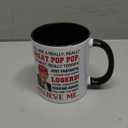 Pop Pop Fathers Day Gift, PopPop Gifts for Grandpa, Best Grandpa Gift From Granddaughter, Grandson for Birthday, Christmas, Funny Gifts Idea, Ceramic Mug 11Oz (Black)