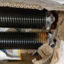 Pair of 2" Garage Door Torsion Springs Set with Non-Slip Winding Bar & Gloves,High Precision Electrophoresis Black Coated, for Replacement & Installation, MIN 16,000 Cycles (0.273x2''x39'')
