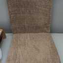 lygooh Plush Dining Room Chair Cover Kitchen Chair Covers Slipcover Velvet Removable Washable Chair Protector for Home, Restaurant, Banquet (4, Coffee)