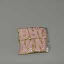 52 Pcs Chenille Letter Patches Self Adhesive Iron On for Backpacks, 2.17 Inch Glitter Letter Stickers Preppy Varsity for Clothing Jackets Hat Laptop (Pink Letters)