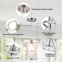 Pendant Light with Frosted Glass, Modern Pendant Lights Kitchen Island, Brushed Nickel Pendant Light Fixtures, Cylindrical Pendant Lighting for Kitchen Island, Dining Room, Foyer