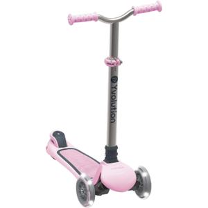 Yvolution Y Glider Air Scooter for Kids, 3 Wheel Scooter for Toddlers 4 Adjustable Height Glider with Kick Scooters, Lean to Steer with LED Flashing Light for Children Ages 3+ Years Old