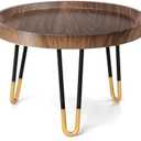 Plant Stand Indoor Outdoor, Mid Century Style Walnut Wood Color Plant Stand,Waterproof Design Modern Plant Table,Easily Assemble Come With Tools,Nice For Room Decor (M)