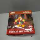 Joiedomi 6 FT Thanksgiving Inflatable Turkey Decorations, LED Light Up Turkey with Pilgrim Hat, Blow Up Decor for Thanksgiving Outdoor Decorations, Halloween Inflatable for Yard Garden