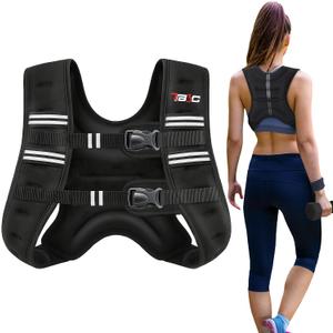 Weighted Vest Woman - 25lb Womens Weight Vest for Walking, Strength Training Weight Vests for Men, Reflective Stripe Fitness Vest for Workout Running Jogging