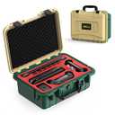 STARTRC GAMES Hard Carrying Case for Nintendo Switch 2, Professional Deluxe IP67 Waterproof, Soft Lining Hard Travel Case for Nintendo Switch 2 Console Pro Controller & Accessories (Yellow & Green)