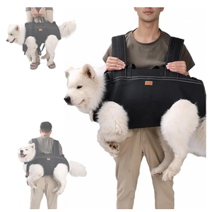 Dog Lift Harness Backpack Carrier for Large Dogs, Full Body Sling with Handle, Dog Harness for Joint Injuries, Arthritis, Ideal for Stairs, Elderly Dogs (Black 2XL 50-66 LBS)