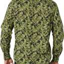 Amazon Essentials Men's Slim-Fit Long-Sleeve Two-Pocket Utility Shirt (Green, M)