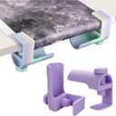 Diamond Painting Table Clamps, Canvas Holder with Screws, 3D Printed Cosmic Craft Desk Organizer, Diamond Art and Craft Accessory (Purple)