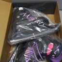 Sitanflex Ice Skates, Adjustable Ice Skates for Kids, Girls and Boys Ages 4-12, Toddler Ice Hockey Skates for Outdoor and Rink, Soft Padding and Reinforced Ankle Support, Purple Size 31-34