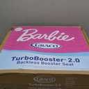 Graco TurboBooster 2.0 Backless Booster Car Seat, Barbie Painterly, Travel Booster Seat for Children Ages 4-10, Weight 40-100 Pounds and Height up to 57 Inches