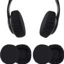 BlingKingdom 2 Pairs Headphone Earpad Covers Headphone Sweat Covers Washable and Stretchable Ear Pads Protectors for Gym Libraries, Studying Gaming (9-11 cm)