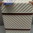 Coolife Luggage Set Suitcase Carry On Luggage PC Hardshell Luggage TSA Lock Spinner Wheels Telescopic Handle (3 piece set (DB/TB/20), White)