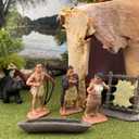 Safari Ltd. Powhatan Indians TOOB - 12 Figurines: Camp Fire, Canoe, Deer Hide, Warriors, Pocahontas, Chief Whunsoncock, & More - Educational Toy Figures For Boys, Girls & Kids Ages 3+