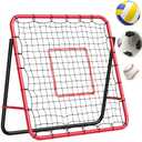GarveeLife 4x4Ft Adjustable Sport Rebounder Net for Soccer, Baseball, Volleyball and Softball, for Passing, Throwing, and Ball Control, Portable for Improve Sport Training Skills for Backyard