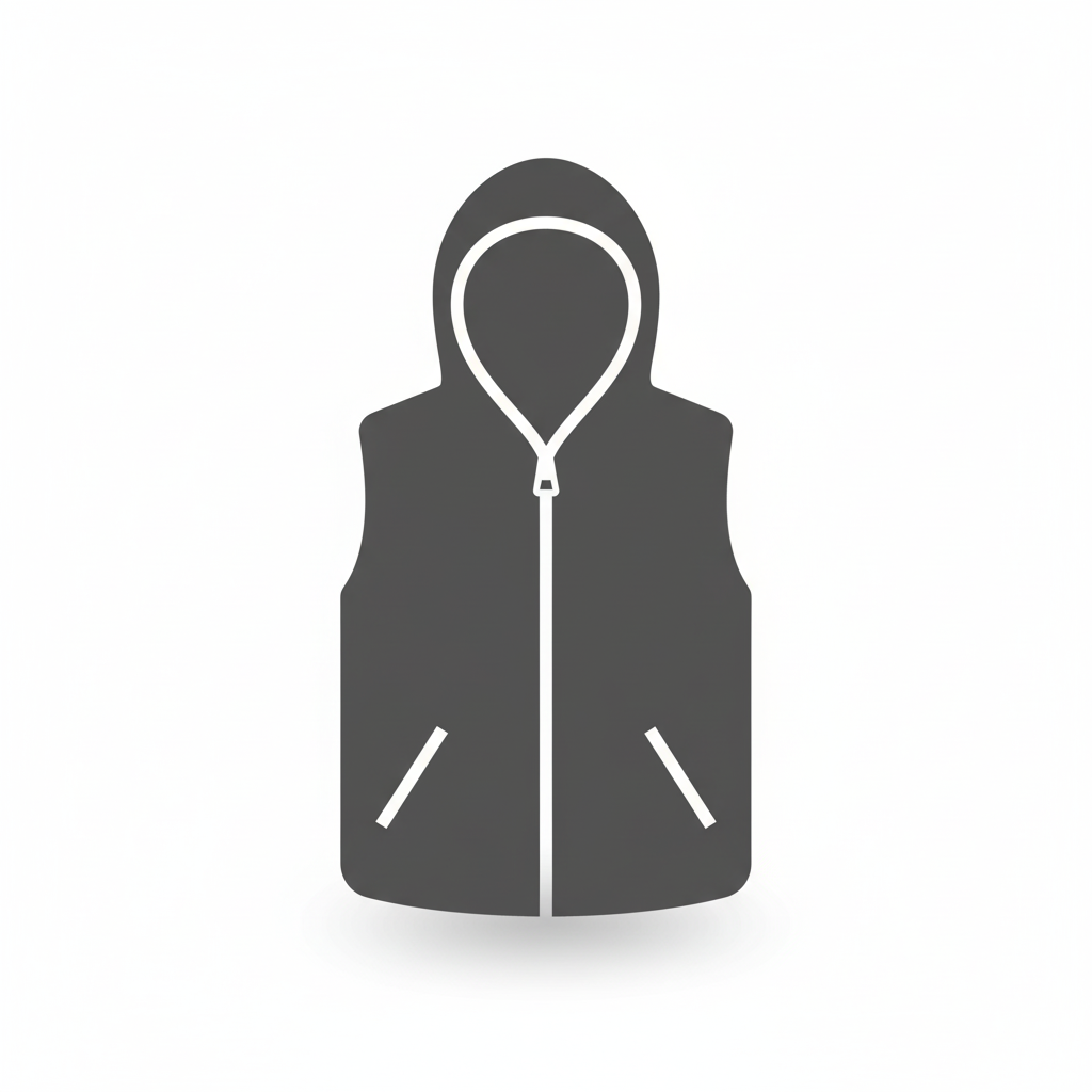 Man Hooded Vest White Rave Outfit Burning Man Large