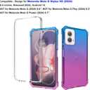 Ailiber for Motorola Moto G Stylus 2024 5G Case, Motorola G Stylus 2024 Cell Phone Case with Screen Protector, Dual Layer Shockproof Corner TPU Bumper, Silicone Rugged Cover-Blue Pink